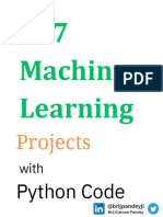 217 Machine Learning: Projects