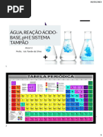 Água, Reação Ácido-Base, PH E Sistema Tampão