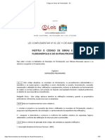 Institui O Código de Obras E Edificações de Florianópolis E Dá Outras Providências