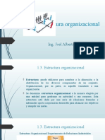 1.3. Estructura Organizacional: Ing. Joel Alberto Reynoso Razo