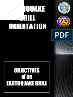 Earthquake Drill Orientation