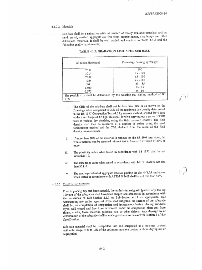 004 A.1 Section 4 - Flexible Pavement | PDF