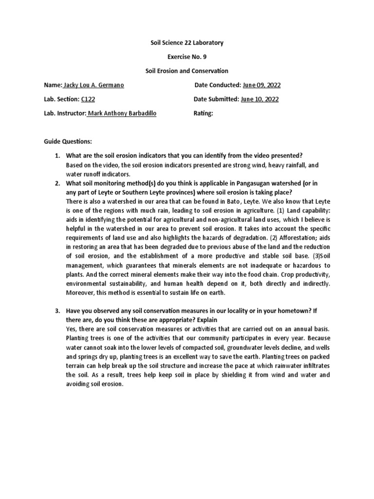C098 germano soil laboratory 9 pdf soil erosion