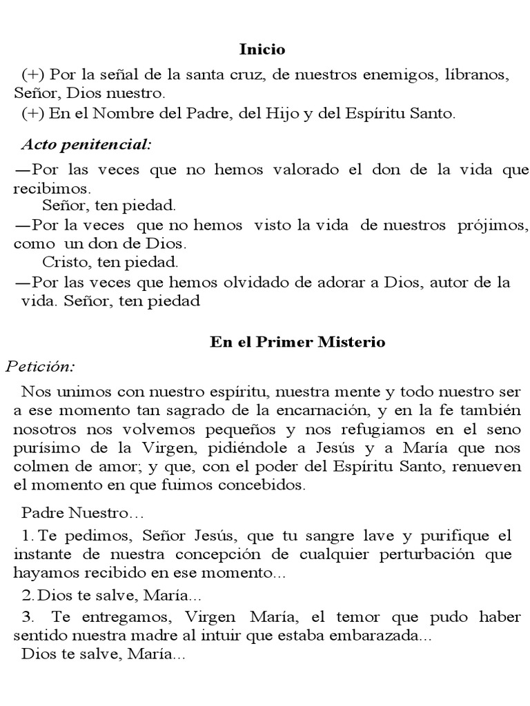 Oraciones de Sanación Prenatal | PDF | María, madre de Jesús | Amor