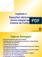 Capítulo 4 Equações Básicas Na Forma Integral para Volume de Controle