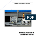 Manual de Prácticas de Laboratorio de Física: Unidades Tecnológicas de Santander