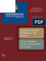 Analisis de Estrategiay Alineamientos: TUTOR: Miller Alexander Castillejo Beltrán