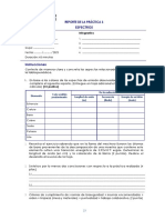 Reporte de La Práctica 3 Espectros: Asignatura: Química 1 Integrantes