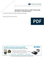 Effect of Surfactant Based Abrasive Free Slurry On CMP Polishing Rate and Planarization of Semi-Polar (11-22) GaN Surface