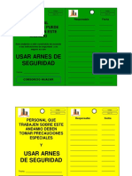 Tarjeta de Inspeccion de Andamio