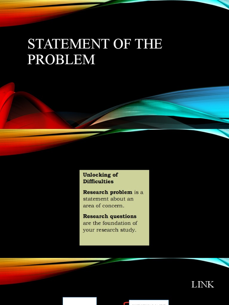 Statement of The Problem | PDF | Causality | Behavioural Sciences