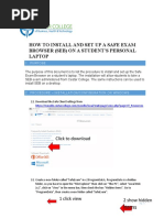 How To Install and Set Up A Safe Exam Browser On A Student Personal Laptop