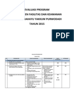 Evaluasi Program Manajemen Fasilitas Dan Keamanan Rs Panti Rahayu Yakkum Purwodadi TAHUN 2015