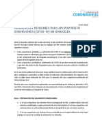 Orientación de Manejo para Aps Por Nuevo Coronavirus (Covid-19) en Domicilio. 27-03-20 PDF