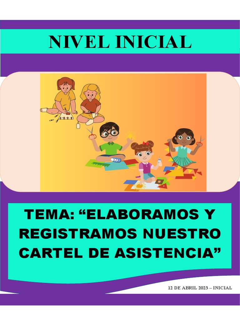 Cartel de Asistencia para Nivel Inicial | PDF | Evaluación | Aprendizaje
