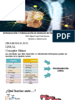 Introduccción y Formulación de Modelos de Programación Lineal