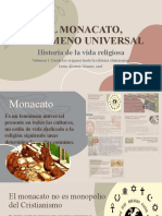 Historia de La Religión - 1. El Monacato, Fenómeno Universal