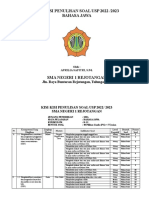 Kisi-Kisi Penulisan Soal Usp 2022 /2023 Bahasa Jawa: Jln. Raya Buntaran Rejotangan, Tulungagung