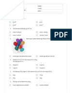 1.5 Density SCIENCE FORM 1SET11