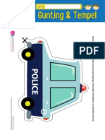 Gunting Tempel Mobil Polisi