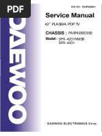 Daewoo Plasma PDP TV DPX-42D1NMSB-DPX-32D1 Parts and Service Manual