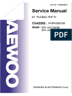 Daewoo Plasma PDP TV DPX-42D1NMSB-DPX-32D1 Parts and Service Manual