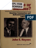 American Communism and Anticommunism in The Cold War Era: John E. Haynes