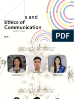 Issues, Principles and Ethics of Communication