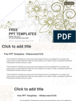 Abstract Floral Nature PowerPoint Templates Widescreen