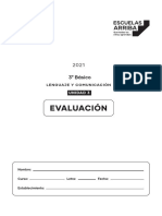 Evaluacion Lenguaje Unidad - 3 - 3° Basico.