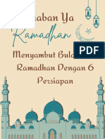Menyambut Bulan Suci Ramadhan Dengan 6 Persiapan