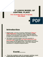 August Losch Model of Central Place: Prof. Nizamuddin Khan D/O Geography, AMU, Aligarh