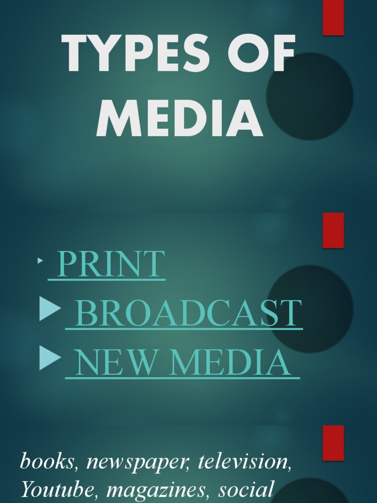 Types of Media PDF
