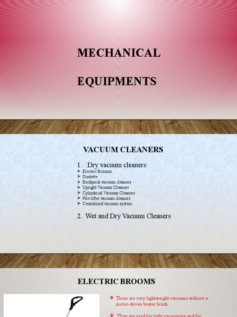 Mechanical Equipments Unit 2 | PDF | Vacuum Cleaner | Home