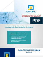 Pemutakhiran Dapodik SD SMP 2021