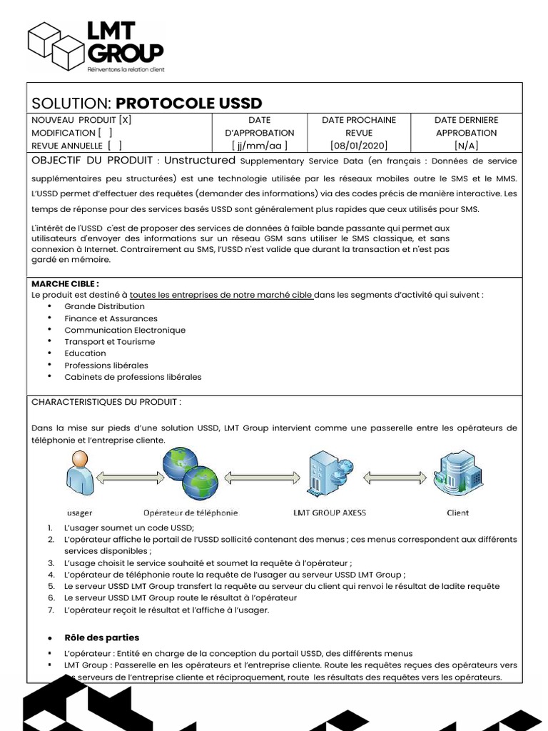 Protocole USSD : Guide et Processus | PDF | Serveur (Informatique ...