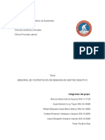 Contestación de Demanda Laboral en Sentido Negativo GRUPO 2