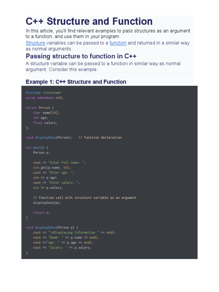 B05 - C++ Structure and Function | PDF | C++ | Namespace