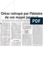 Le Canard Enchainé - 2007.05.23 - Chirac Rattrapé Par L'histoire de Son Magot Japonais