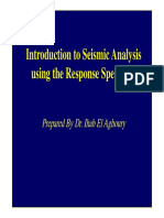 Introduction To Seismic Analysis