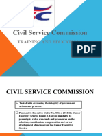 Civil Service Commission: Training and Education