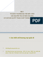 Bài 2. Tổ Chức Thương Mại Thế Giới - Wto Các Nguyên Tắc Cơ Bản Của Wto Cơ Chế Giải Quyết Tranh Chấp Trong Khuôn Khổ Wto