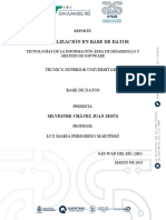 Normalización en Base de Datos: Técnico Superior Universitario