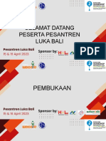 Selamat Datang Peserta Pesantren Luka Bali