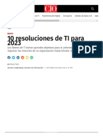 10 Resoluciones de TI para 2023 - CIO