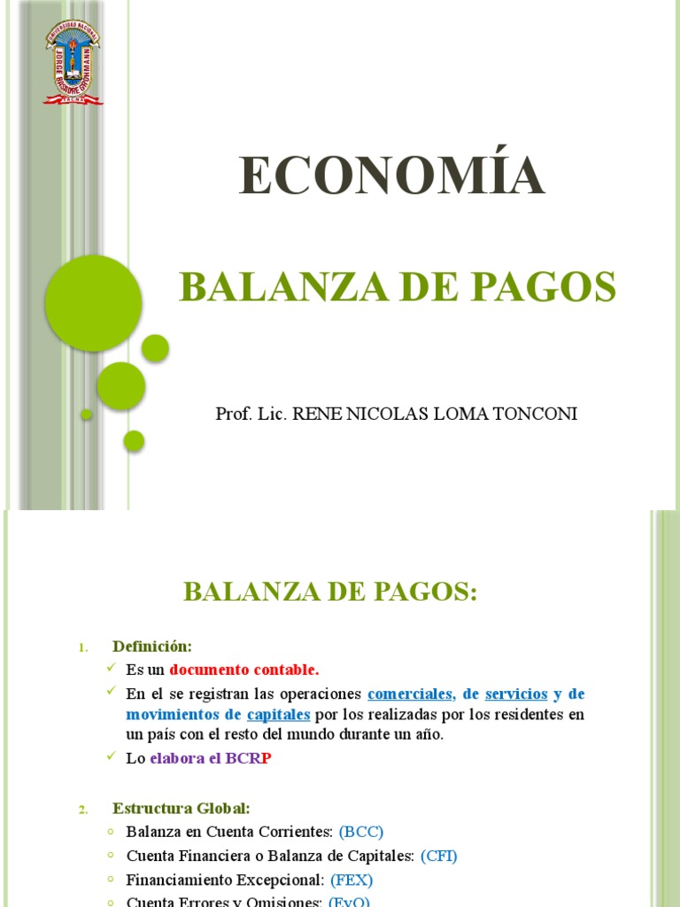 Balanza de Pagos y Tipo de Cambio | PDF | Tipo de cambio | Dólar de los ...