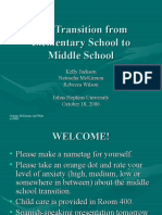 Transitioning to Middle School: Tips for Reducing Anxiety