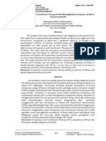 Dewantoro, Kurniawan. Acceptance and Commitment Therapy Untuk Meningkatkan Acceptance of Illnes Pasien Positif Hiv