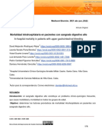 Mortalidad Intrahospitalaria en Pacientes Con Sangrado Digestivo Alto