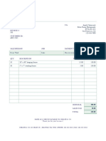 Photography Frame Invoice #100